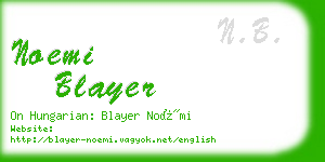 noemi blayer business card